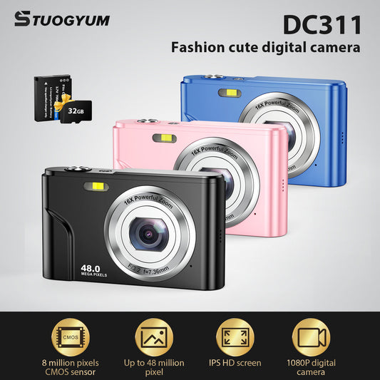 Mini High - Definition Digital Video Selfie Camera for Children's Photography Toys