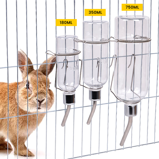 Plastic Rabbit Drinking Bottle Hamster Cage Water Bottle Dispenser For Bunny Guinea Pig Squirrel Small Pet Feeder