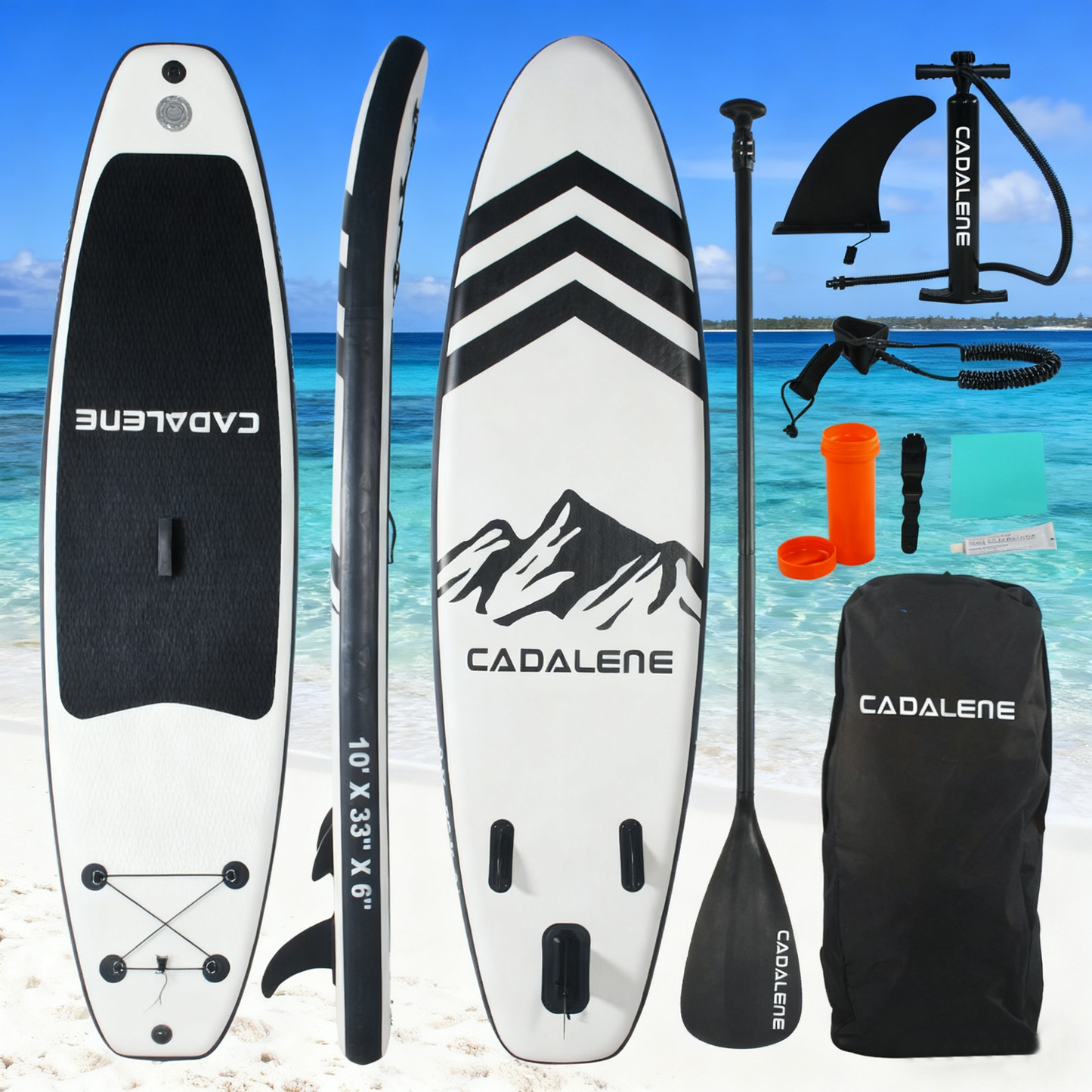 PREMIUM INFLATABLE STAND UP PADDLE BOARD | COMPLETE SUP ACCESSORIES | NON-SLIP EVA DECK | 10' STABLE PADDLE BOARD FOR ADULTS