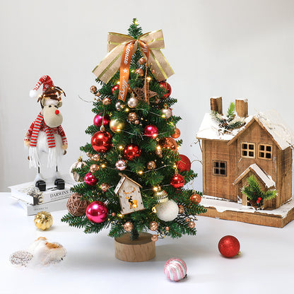 Popular Desktop Mini Christmas Tree Ornaments Festival Atmosphere Decorations Home Hotel Window Decorations Simulation Small Tree