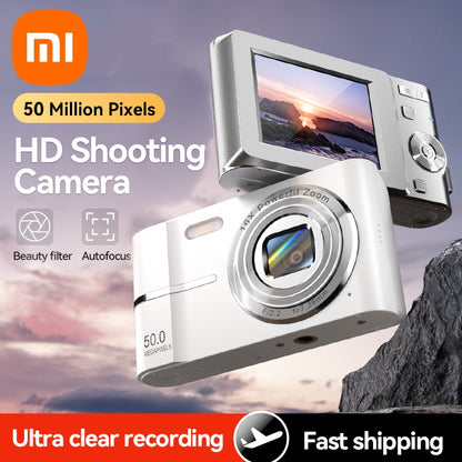 4K Digital Camera, 50MP, 16X, Student Camera, Outdoor Use
