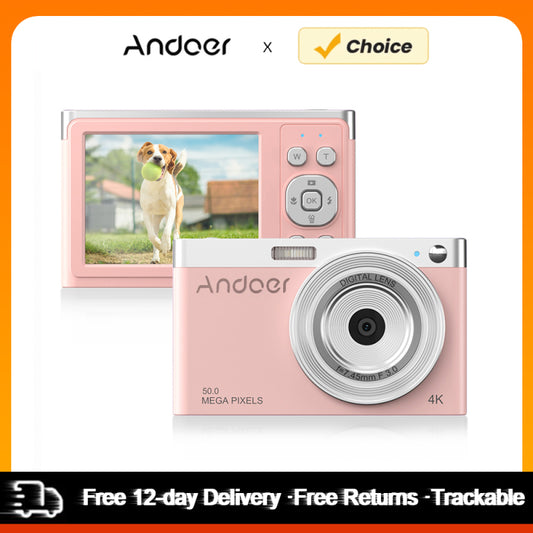 4K Digital Video Camcorder IPS Screen 16X Zoom Built-in Flash with Carry Bag