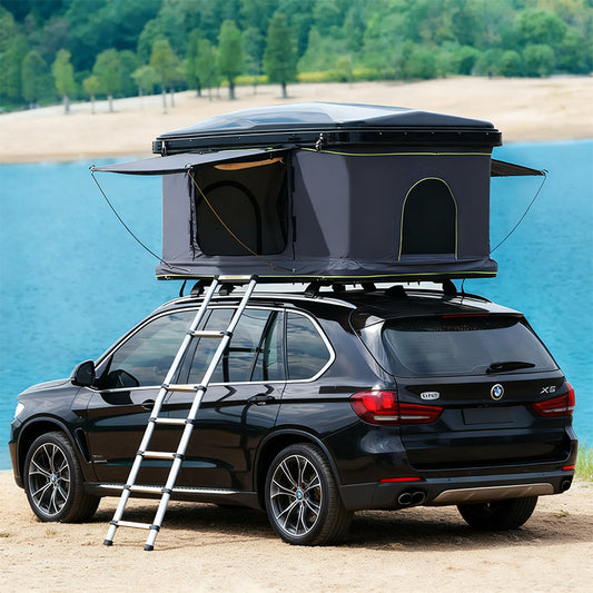 New Arrival Camper Trailer Roof Tent Box | Clamshell Aluminium Rooftop Tent | With Awning