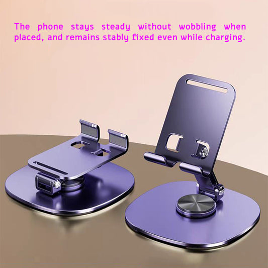 Rotating Table Cell Phone Holder Support Desktop Stand For iPad Samsung iPhone 15 14 13 Mobile Mount