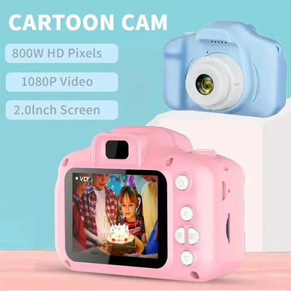 Children's Camera Waterproof 1080P HD Cartoon Cute Outdoor Photography Toy