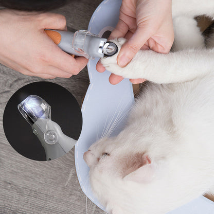 LED Light Pet Nail Clipper | With Amplification Function | Dog Cat Special | Nail Trimmer Tool | Pet Grooming Cleaning Supplies