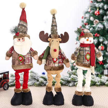 Telescopic Christmas dolls for home Christmas decorations. Christmas ornaments. Christmas and New Year gifts.