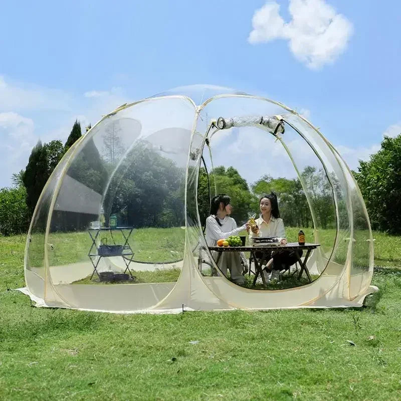 5-8 PERSON TENT Sunroom Transparent Camping Tent | Starry Sky Dome Tent | Portable Spherical Tent | 360-Degree Panoramic Window Outdoor