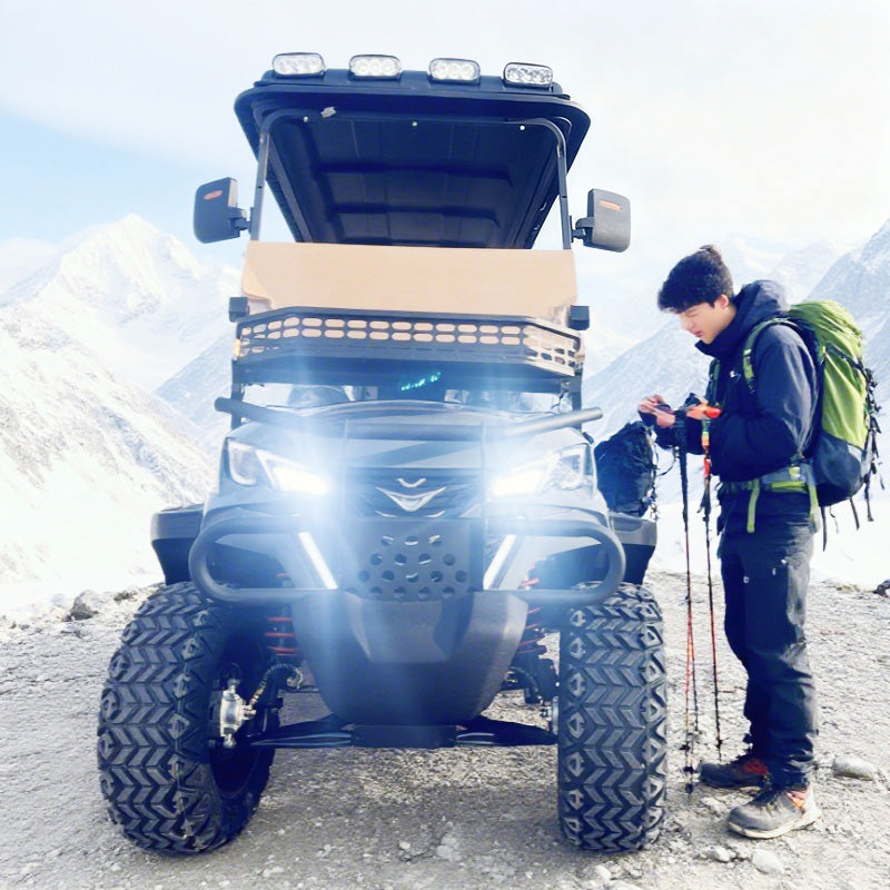 New Design 6-Seater Electric Golf Cart | 72V Lithium Battery | Street Legal Off Road | Aluminum Alloy Wheels