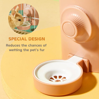 Rabbit Hanging Water Bottle Dispenser | Cage-Mounted Pet Water Feeder
