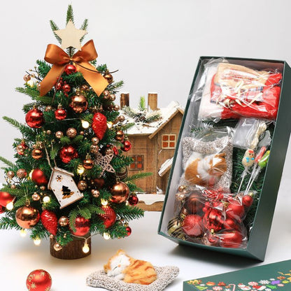 Popular Desktop Mini Christmas Tree Ornaments Festival Atmosphere Decorations Home Hotel Window Decorations Simulation Small Tree