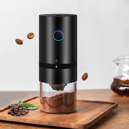 USB-Rechargeable Burr Coffee Grinder - Perfect Portability with Adjustable Settings & Easy Maintenance for Coffee Lovers