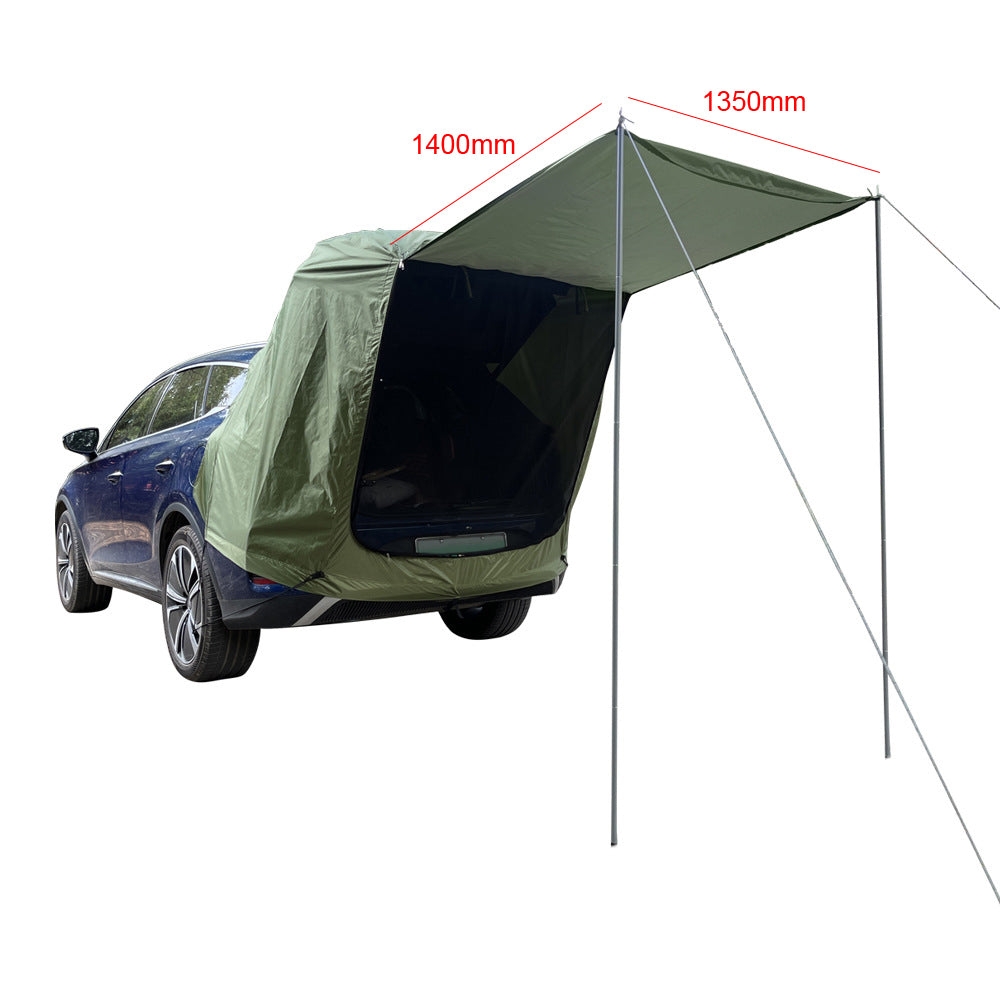 1-2 PERSON TENT Outdoor Car Rear Tent | Camping Picnic Car Rear Tent | Canopy-Equipped Car Rear Extension Tent | Sunshade & Rainproof Car Rear Tent