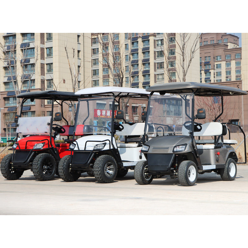 4-seater golf cart, property/hotel shuttle, sightseeing bus, scenic area tour bus
