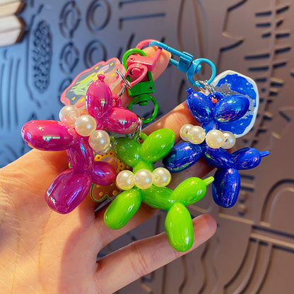 New Balloon Dog Keychain Models for Girls | Sweet Ins Style Balloon Dog Phone Chain Key Buckle Accessories Bag Pendant Toys New