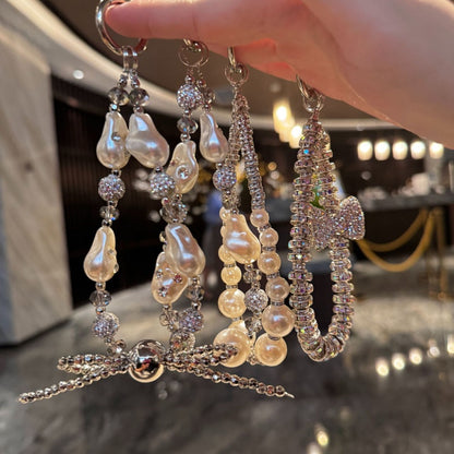 Luxury Pearl Crystal Bead Rhinestone Lanyard | Universal Anti-Lost Key Chain