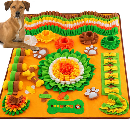 New pet sniffing pads, training pads and sound-making toys