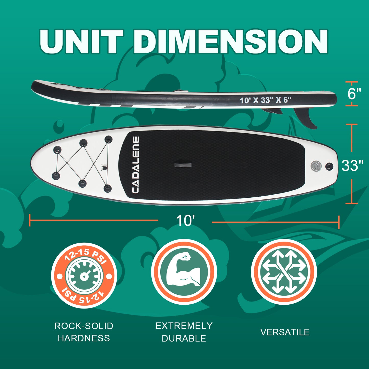 PREMIUM INFLATABLE STAND UP PADDLE BOARD | COMPLETE SUP ACCESSORIES | NON-SLIP EVA DECK | 10' STABLE PADDLE BOARD FOR ADULTS