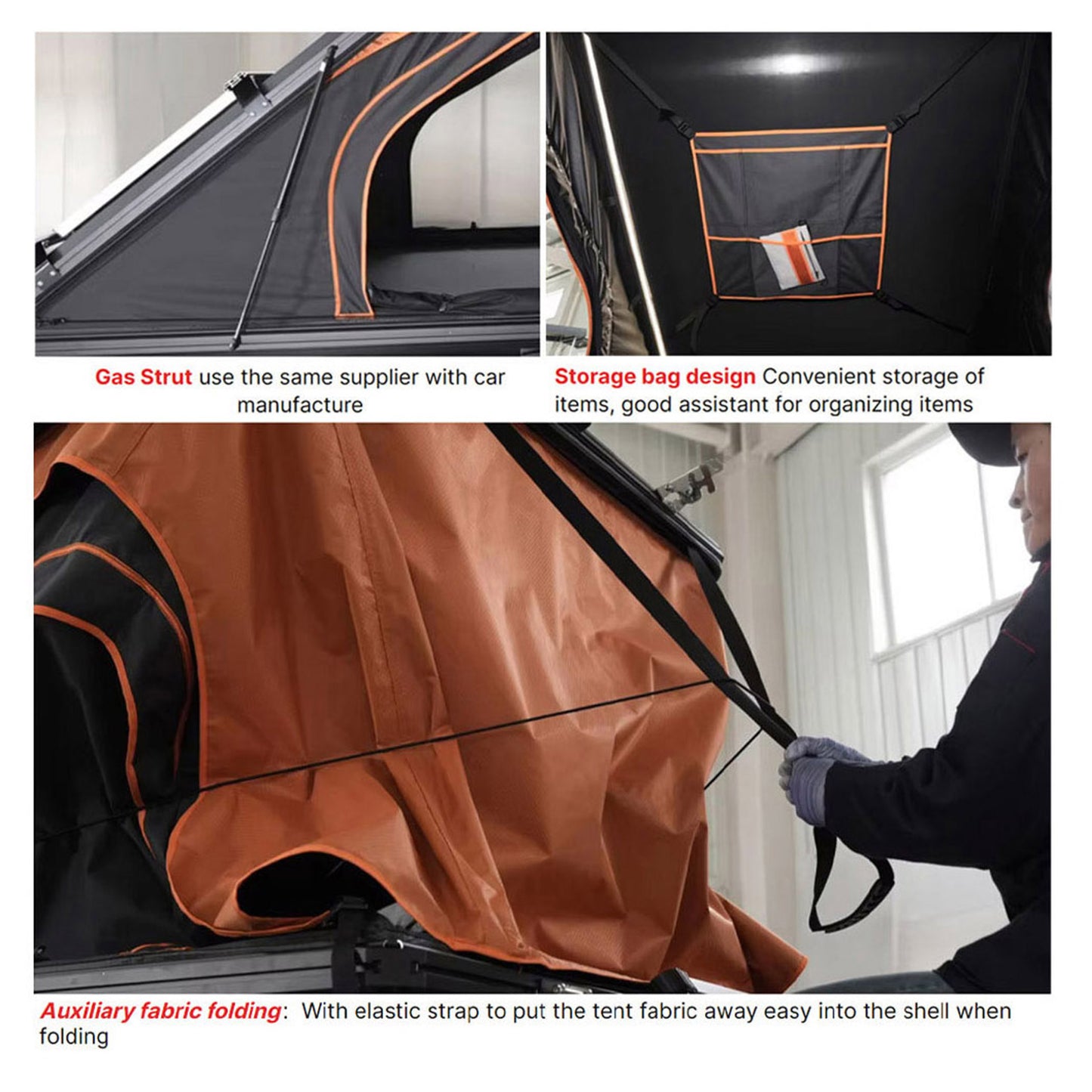 Easy Set Up Camping Tent | Fast Open | Portable | Car Hard Shell Top Roof | Offroad Camper Van Rooftop Tent