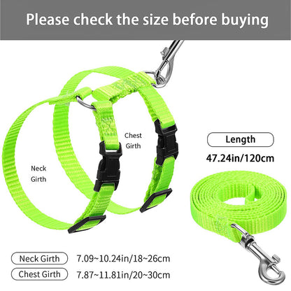 Low Price Rabbit Cat Harness And Leash Set | Adjustable Nylon Harnesses | For Bunny, Kitten | Pet Outdoor Walking Supplies | Accessories