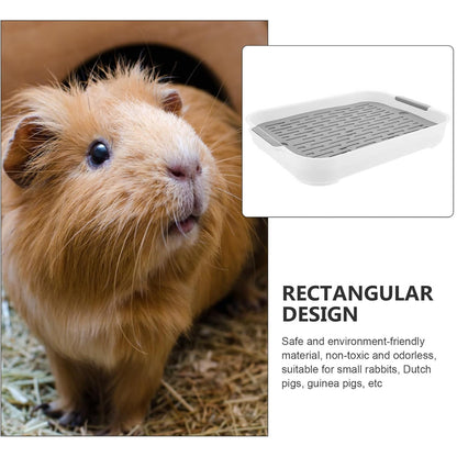 1pc Rabbit Litter Box | Small Pet Corner Toilet Tray