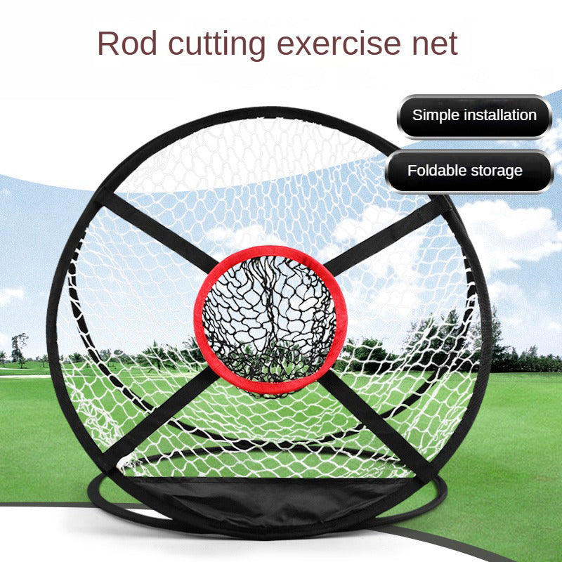 Golf Chipping Net Foldable Practice Net Memory Metal For Easy Storage And Carry