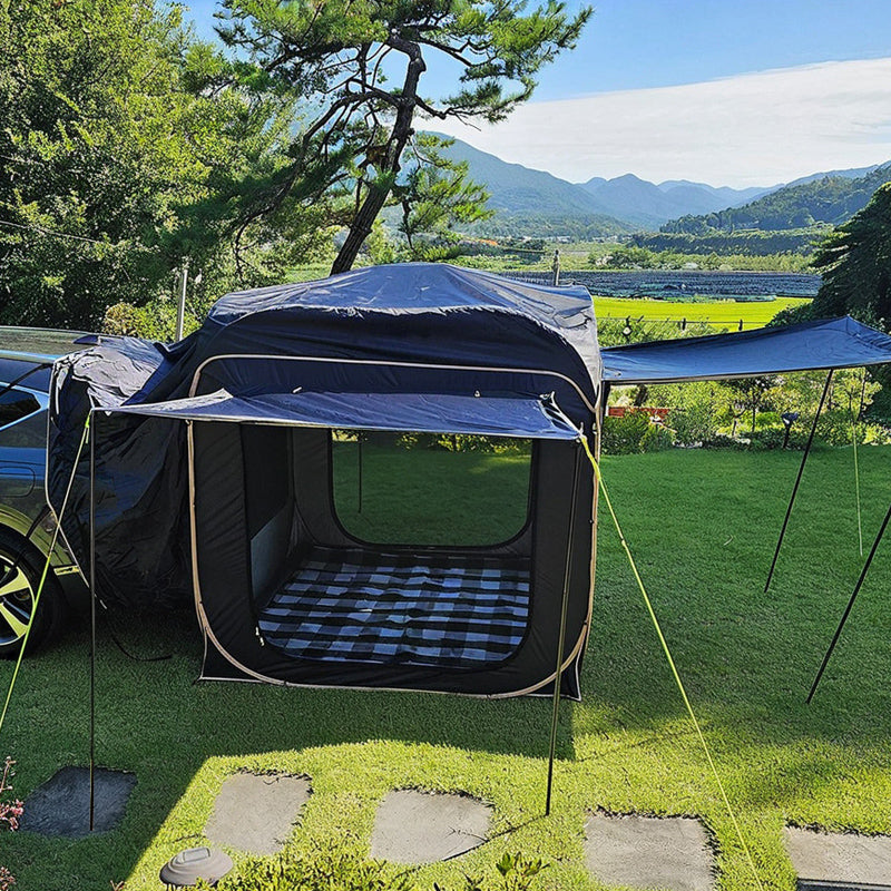 5-8 PERSON TENTCamping Car Box Docking Tent | SUV Car Rear Tent | Camping Travel Car-Mounted Tent | Travel Car Trunk Tent | Car Tent