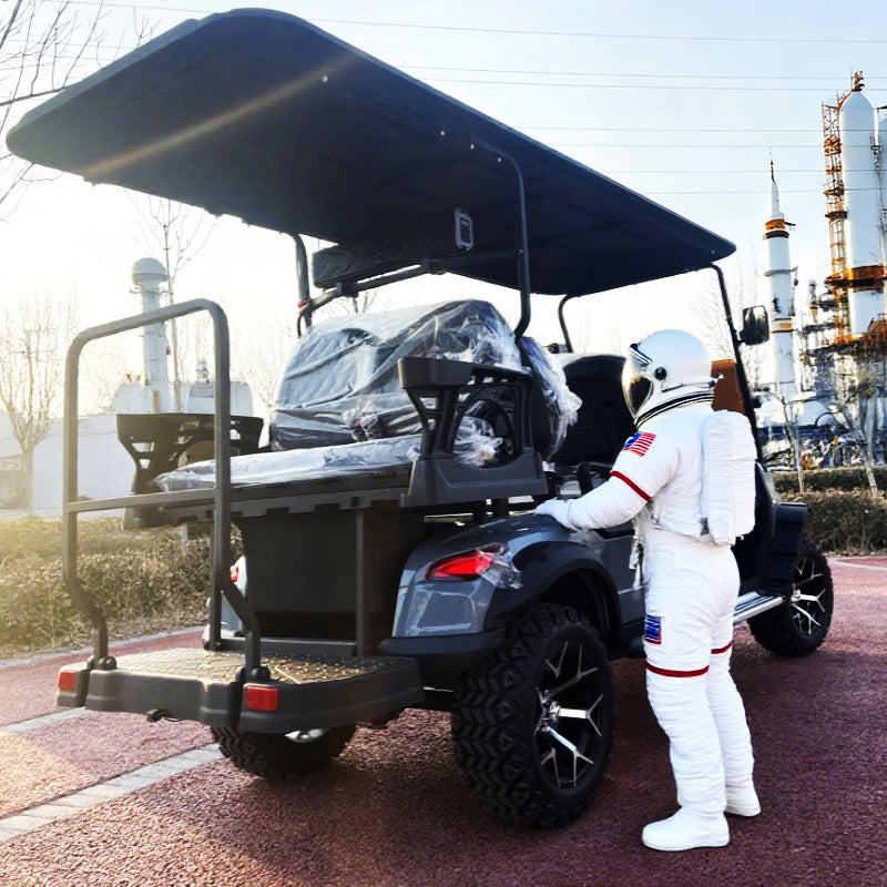 New Design 6-Seater Electric Golf Cart | 72V Lithium Battery | Street Legal Off Road | Aluminum Alloy Wheels
