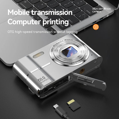 4K Digital Camera, 50MP, 16X, Student Camera, Outdoor Use