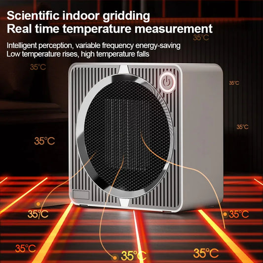 500W Portable Space Heater | Fast Heating | Lightweight Desktop | Small Warm Air Heater | Indoor Office Household Warmer Fan