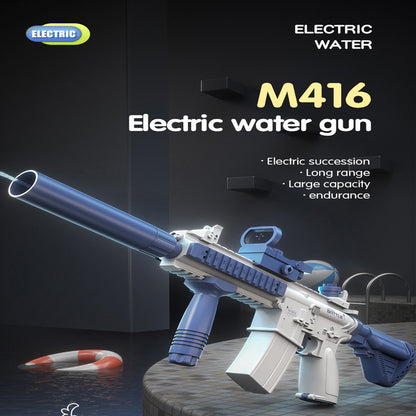 Electric Water Gun Pistol 10M Long Range Portable Guns M416 Children Summer Beach Outdoor Fight Shooting Toys for Boys Kid Games