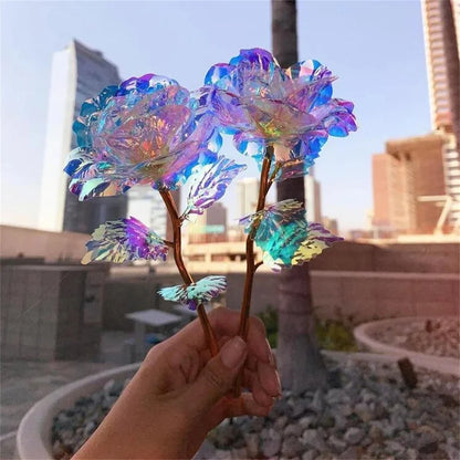 10PCS 24K Foil Plated Rose | Valentine's Day Creative Gift | Forever Love Wedding Decor