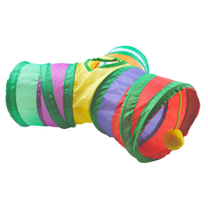 New Small Pet Channel | Fun Tunnel | Foldable Y-Shaped | Ferret & Hamster Toy