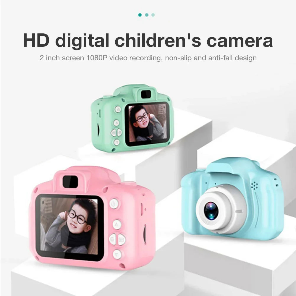 Children's Camera Waterproof 1080P HD Cartoon Cute Outdoor Photography Toy