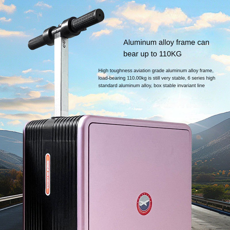 Electric luggage box for children to ride on and passengers to sit on, free check-in 20-inch carry-on luggage