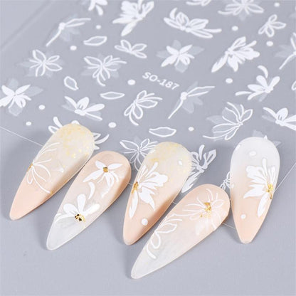 Waterproof Nail Stickers Elegant High Quality And Durable Dark Wind With Adhesiv