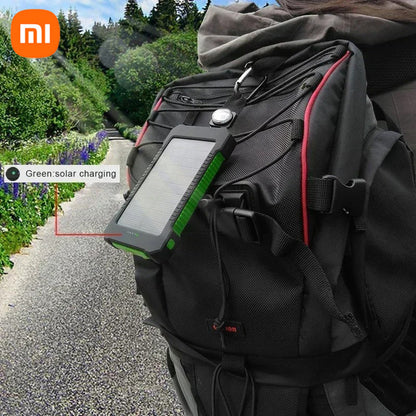 80000mAh Large Capacity Solar Power Bank | Portable with Lanyard | Compass | External Battery for Outdoor Camping | Fast Charging