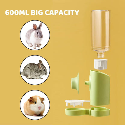 Rabbit Hanging Water Bottle Dispenser | Cage-Mounted Pet Water Feeder