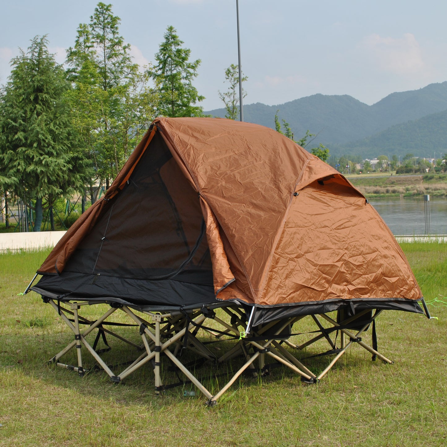 Upgrade Design Tent | 2 - in - 1 Ultralight 2 Person Camping Tent | With Groundsheet | Double Layer | No Camp Bed