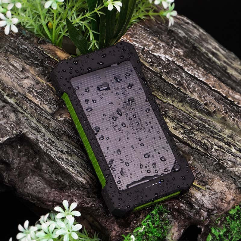 100000mAh Solar Power Bank | Waterproof Portable Solar Panel Charger | For iPhone 16
