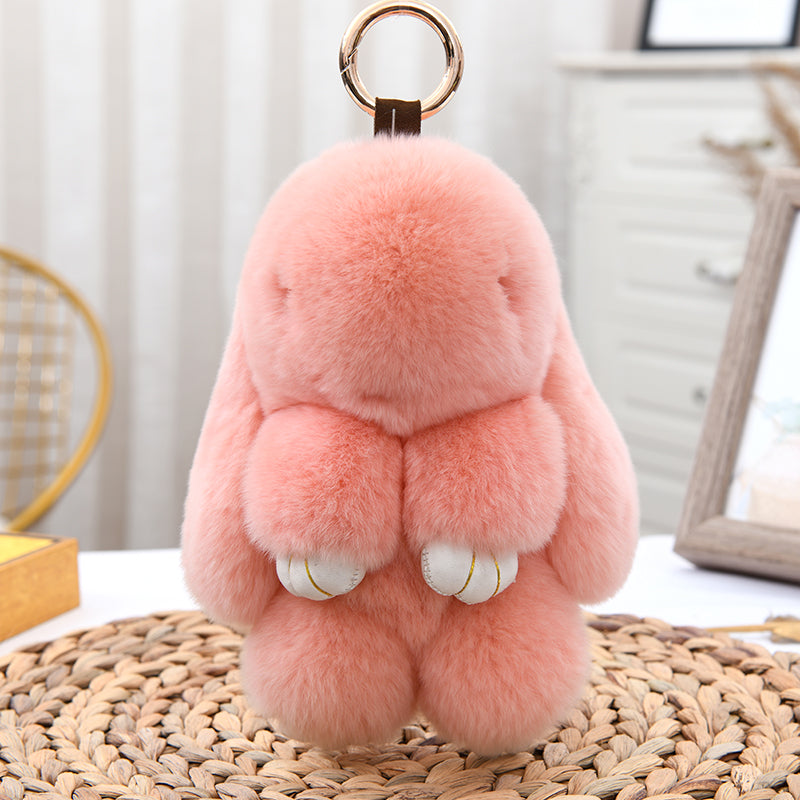 Plush rabbit pendant, cute, plush soft, small and portable, decorative gifts, girlish heart, sweet and warm, healing, fashionable and exquisite gifts