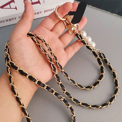 Women's Pearl Long Crossbody Phone Lanyard | Universal Neck & Shoulder Strap for All Phone Cases