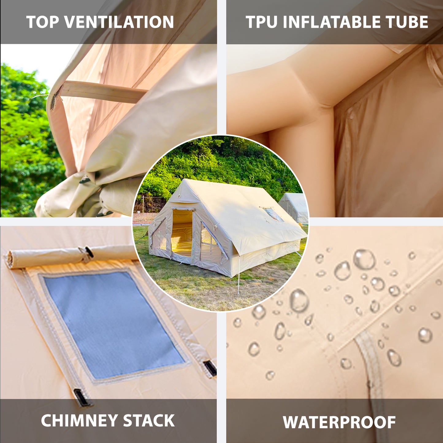 5-8 PERSON TENT Inflatable Tents for Camping |  Large Inflatable Camping Tent with Hand Pump |  Inflatable Tent | Easy Setup Tents for Camping Portable