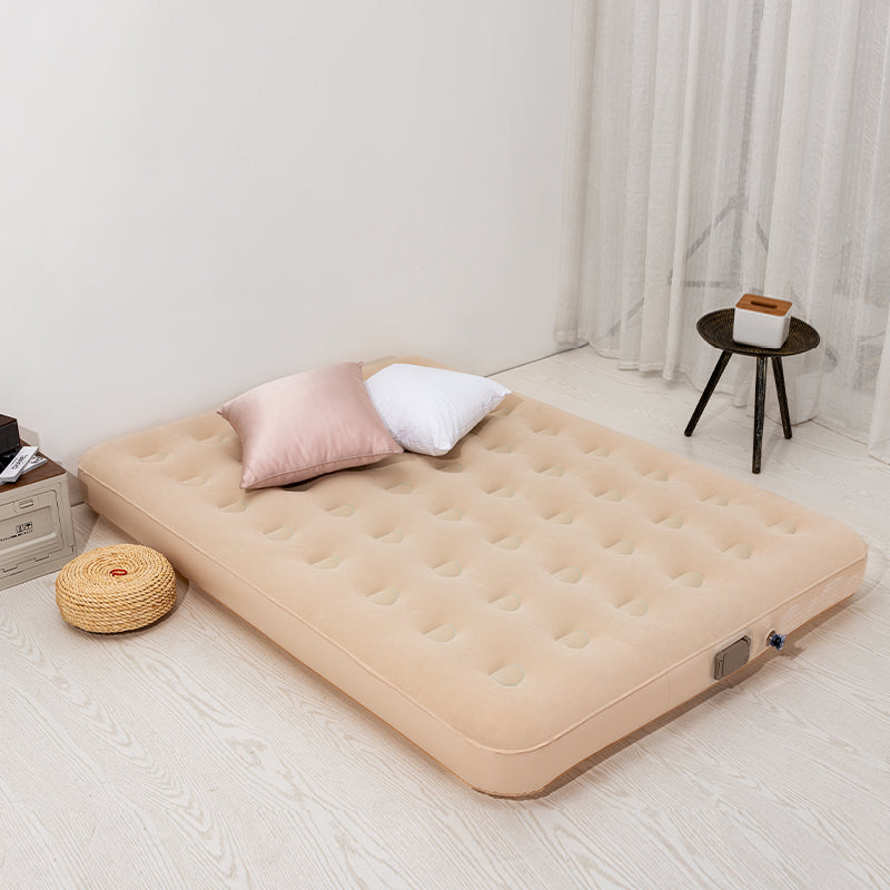 2-Person Flocked Air Mattress Set | 195×150×25cm Dimensions | Electric Pump Included | Full Kit (Bags Pillows Patches)