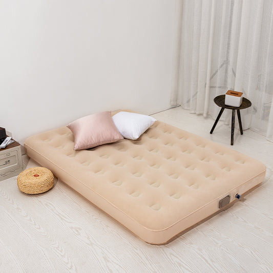 2-Person Flocked Air Mattress Set | 195×150×25cm Dimensions | Electric Pump Included | Full Kit (Bags Pillows Patches)