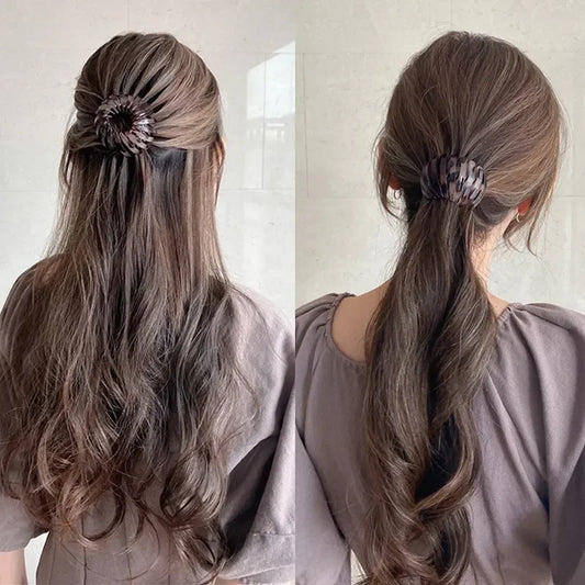 Ponytail hair ring clip hairpin practical all-match female bird's nest shaped hairpin simple magic lazy braiding tool hair accessories