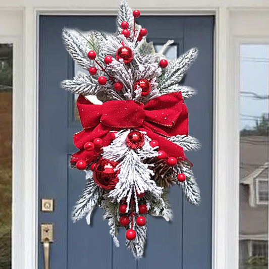 Atmosphere Decorative Garland Ornament Christmas Wreath Party Supplies Home Door Window Holiday indoor/outdoor Decoration