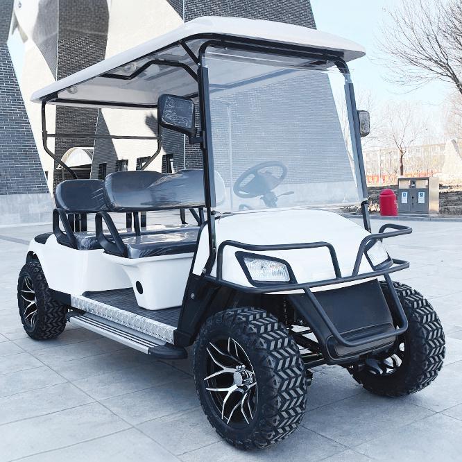4 seats Golf cart manufacturer, electric sightseeing shuttle bus for tourist attractions, property viewing reception, property park patrol