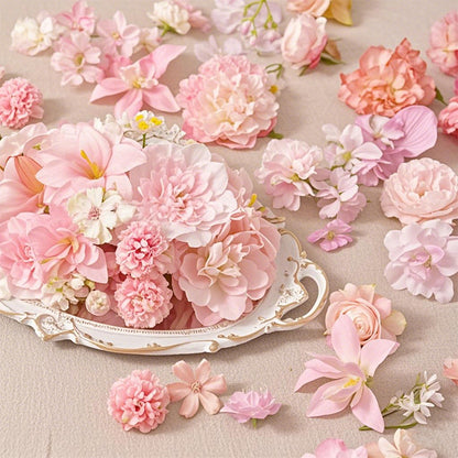 20/50 Pcs Pink Mini Artificial Silk Flowers | Roses & Daisies | DIY Craft/Wedding/Party/Wreath/Home Decor