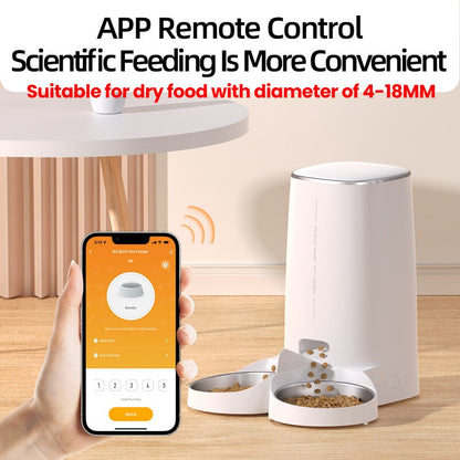 4L Automatic Pet Feeder Dispenser | Remote Control | Smart WiFi | For Pet Dry Food